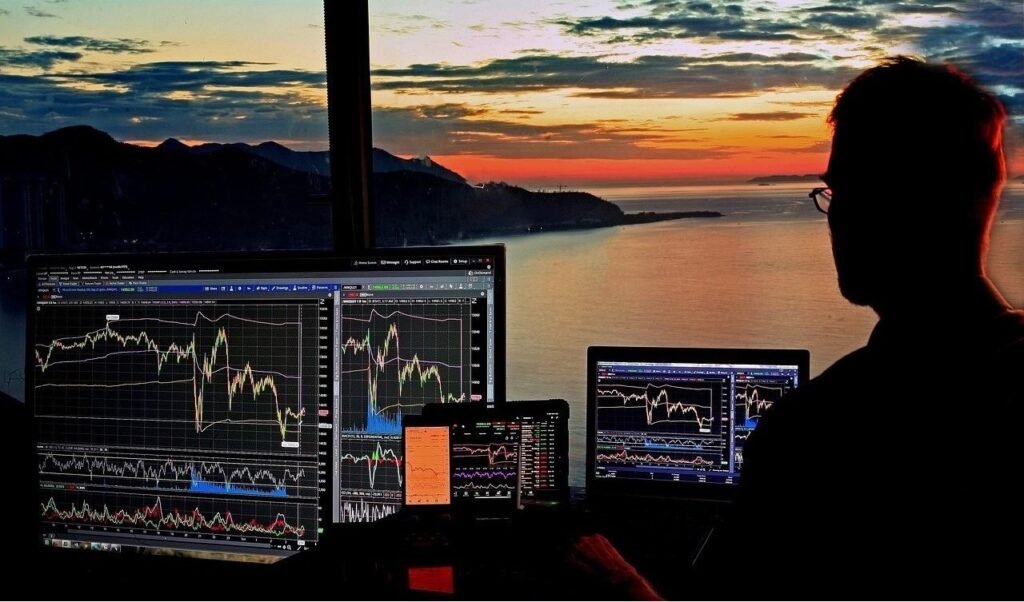 stock trading at sunset (7